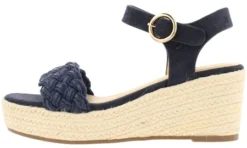 Bull Boxer Blue / Cream Espadrilles Wedge Sandal -Cheap Drape Dresses Store 27889 2