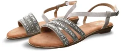 Redz Grey Slip On Embellished Sandal