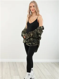 Missy Empire Black Kora Ribbed Seamless Strappy Jumpsuit -Cheap Drape Dresses Store 28014 2