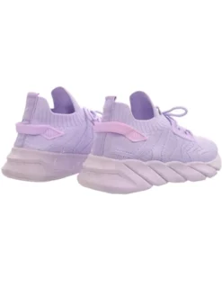 No Doubt Purple Lace Up Texture Trainer -Cheap Drape Dresses Store 28036 3