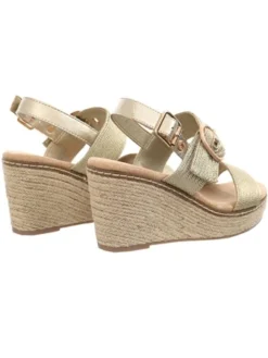 Xti Gold Strap Espadrille Wedge Sandal -Cheap Drape Dresses Store 28037 3