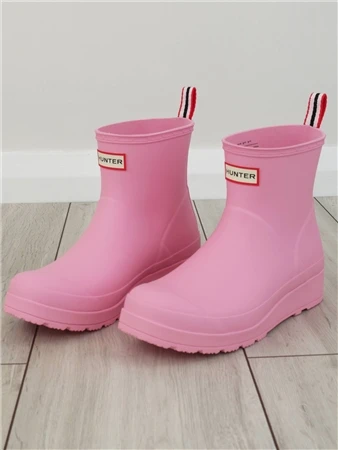 Hunter Pink Fizz Play Short Wellington Boots 1 Hunter Pink Fizz Play Short Wellington Boots