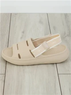 Mustang Beige Slip On Rubber Sandal -Cheap Drape Dresses Store 28173 2