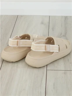 Mustang Beige Slip On Rubber Sandal -Cheap Drape Dresses Store 28173 3