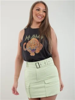 Saint Genies Sage Sybil Cargo Skirt