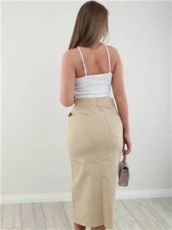 Veromoda Cream / Irish Cream Wild Lucky Hr Long Skirt -Cheap Drape Dresses Store 28221 3