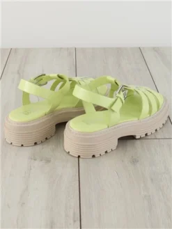 Bull Boxer Lime Green / Cream Strap Sandal -Cheap Drape Dresses Store 28253 3