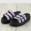 Dr. Martens Dr Martens Lilac Blaire Flower Buckle Milled Nappa Slide Sandals