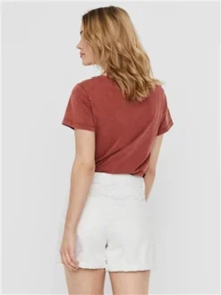 Noisy May White / Bright White Smiley Normal Waisted Denim Shorts -Cheap Drape Dresses Store 28405 3