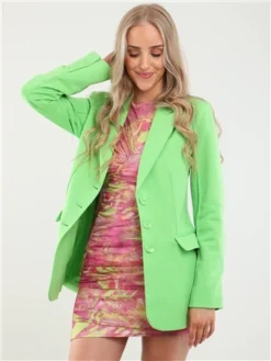 Only Green / Jasmine Green Juno Solid Color Blazer