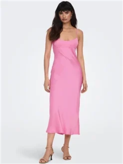 Only Pink / Sachet Pink Maya Singlet Dress -Cheap Drape Dresses Store 28415 2