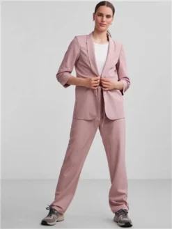 Pieces Woodrose Bosella 3/4 Blazer -Cheap Drape Dresses Store 28416 2