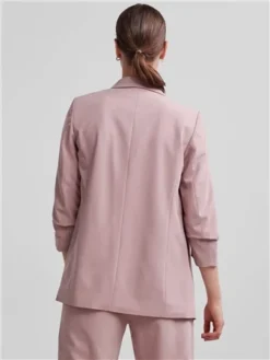 Pieces Woodrose Bosella 3/4 Blazer -Cheap Drape Dresses Store 28416 3