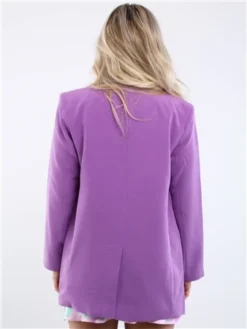 Only Purple / Dewberry Lana Long Blazer -Cheap Drape Dresses Store 28480 3