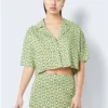 Noisy May Retro Green Jules Short Sleeved Shirt