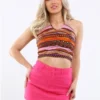Only Pink / Pink Yarrow Caro Short Highwaisted Skirt