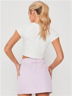 Saint Genies Lilac Cargo Skirt -Cheap Drape Dresses Store 28492 3