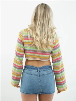 Saint Genies Mid Blue Denim Belted Skirt -Cheap Drape Dresses Store 28530 3