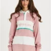 Harper & Lewis Dusty Pink / Mint / Cream Cassia Rugby Polo Top