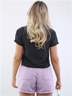 Only Purple Rose Asa Acid Belt Shorts -Cheap Drape Dresses Store 28554 3