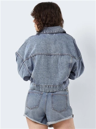 Noisy May Medium Blue Denim Drew Festival Shorts 4 Noisy May Medium Blue Denim Drew Festival Shorts - Image 4