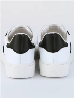 Victoria White / Black Madrid Contrast Lace Up Trainers -Cheap Drape Dresses Store 28634 2