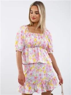 Veromoda Birch / Asta Flower Emma Henna Hw Short Skirt