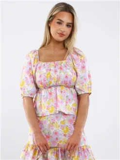 Veromoda Birch / Asta Flower Emma Henna Smock Top