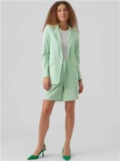 Veromoda Green / Mist Green Zelda Tailored Shorts -Cheap Drape Dresses Store 28729 2