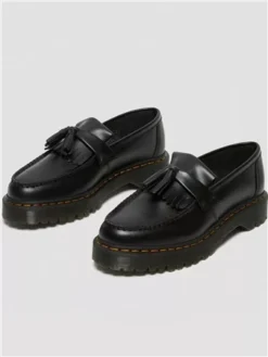 Dr. Martens Dr Martens Black Adrian Bex Smooth Leather Tassel Loafers
