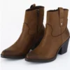 Refresh Brown Faux Suede Cowboy Boot