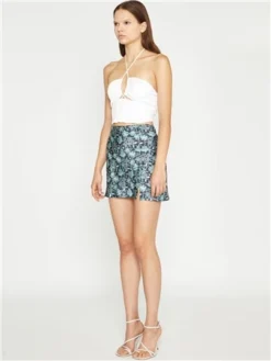 Glamorous White Sateen Halter Neck Corset Top 6 Glamorous White Sateen Halter Neck Corset Top -Cheap Drape Dresses Store 28897 2