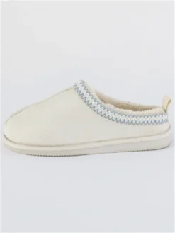 Krush Cream Faux Suede Slipper -Cheap Drape Dresses Store 28925 2