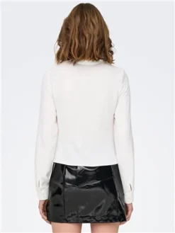 Only White / Cloud Dancer Mette Ls Wrinkle Top -Cheap Drape Dresses Store 28942 3