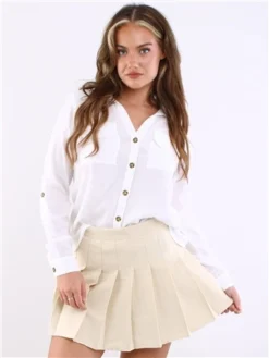 Veromoda Snow White Bumpy Shirt