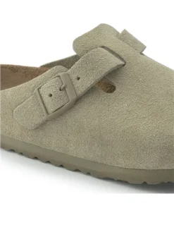 Birkenstock Faded Khaki Boston Suede Leather -Cheap Drape Dresses Store 29149 2