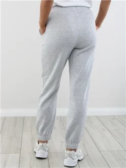 Only Grey Solid Fave Sweatpants -Cheap Drape Dresses Store 29157 3