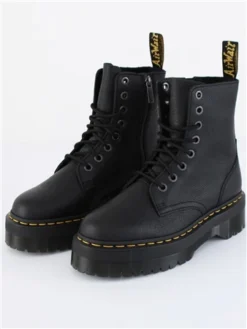 Dr. Martens Dr Martens Black Jadon Iii Pisa Leather Platform Boots