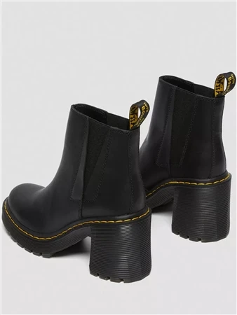 Dr. Martens Dr Martens Black Sendal Spence Leather Flared Heel Chelsea Boots 3 Dr. Martens Dr Martens Black Sendal Spence Leather Flared Heel Chelsea Boots - Image 3