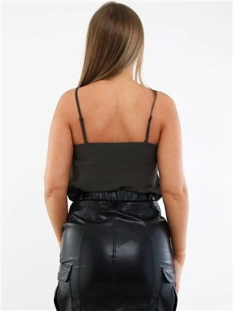 Veromoda Grey / Peat Aliva Top 4 Veromoda Grey / Peat Aliva Top - Image 4