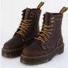Dr. Martens Dr Martens Dark Brown Jadon Boots Crazy Horse Leather Platforms