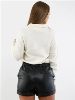 Veromoda Black / Black Sof Hw Shorts 7 Veromoda Black / Black Sof Hw Shorts -Cheap Drape Dresses Store 29239 3