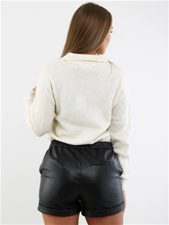 Veromoda Black / Black Sof Hw Shorts 4 Veromoda Black / Black Sof Hw Shorts - Image 4