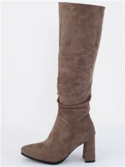Dv8 Taupe Faux Suede Boot -Cheap Drape Dresses Store 29343 2