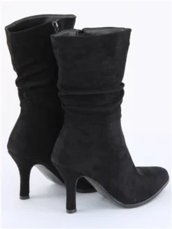 Dv8 Black Faux Suede Heel Ankle Boot -Cheap Drape Dresses Store 29344 3