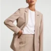 Pieces Silver Mink Bossy Blazer