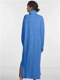 Pieces French Blue Juliana Knitted Dress -Cheap Drape Dresses Store 29407 3