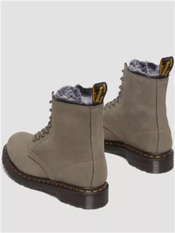 Dr. Martens Dr Martens Nickel Grey Milled 1460 Serena Faux Fur Lined Nubuck Boots 6 Dr. Martens Dr Martens Nickel Grey Milled 1460 Serena Faux Fur Lined Nubuck Boots -Cheap Drape Dresses Store 29434 2