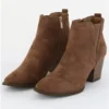 Escape Latte Faux Suede Ankle Boot