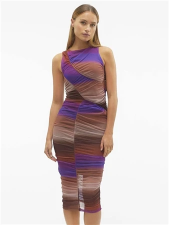 Veromoda Brown / Rustic Brown Hannah Party Dress 1 Veromoda Brown / Rustic Brown Hannah Party Dress